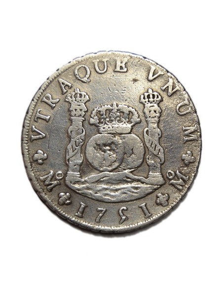 FERNANDO VI - 8 Reales 1751 México MF