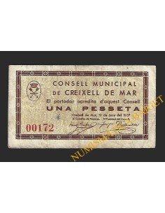 Creixell de Mar (Tarragona) - 1 pesseta 1937