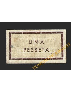 Creixell de Mar (Tarragona) - 1 pesseta 1937 2