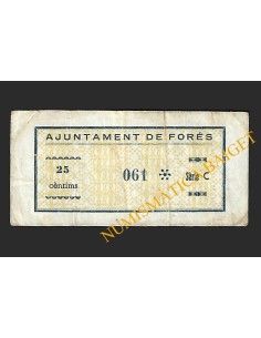 Forès (Tarragona) - 25 cèntims 1937 2