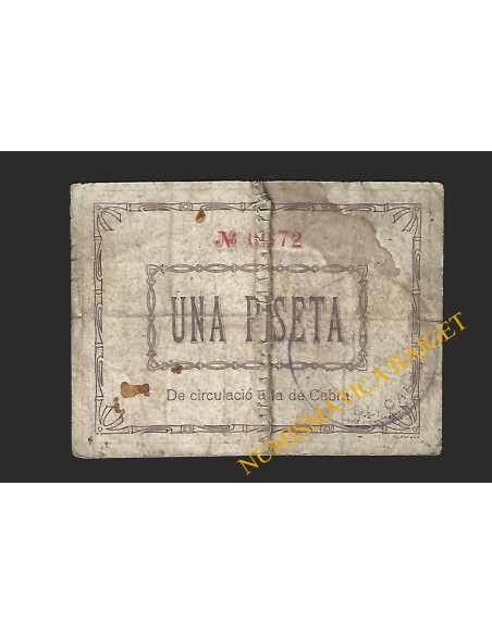 Pla de Cabra, El (Tarragona) - 1 pesseta 1937