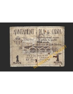 Pla de Cabra, El (Tarragona) - 1 pesseta 1937