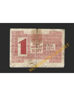 Sort (Lleida) - 1 pesseta 1937 2