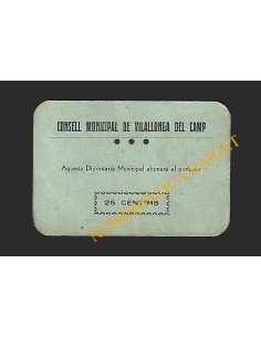 Vilallonga del Camp (Tarragona) - 25 cèntims 1937