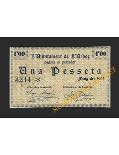L'Arboç (Tarragona) - 1 pesseta 1937