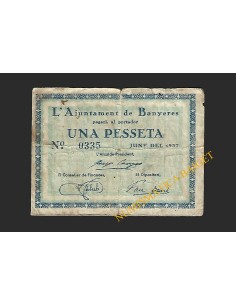 Banyeres (Tarragona) - 1 pesseta 1937