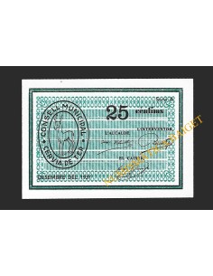 Cervià de Ter (Girona) - 25 cèntims 1937