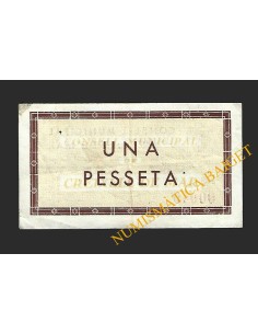 Creixell de Mar (Tarragona)  - 1 pesseta 1937 2