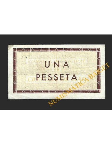 Creixell de Mar (Tarragona)  - 1 pesseta 1937