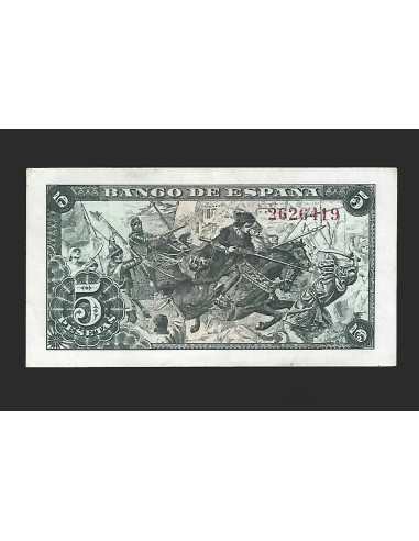 ESTADO ESPAÑOL 5 PESETAS 1945 SIN SERIE