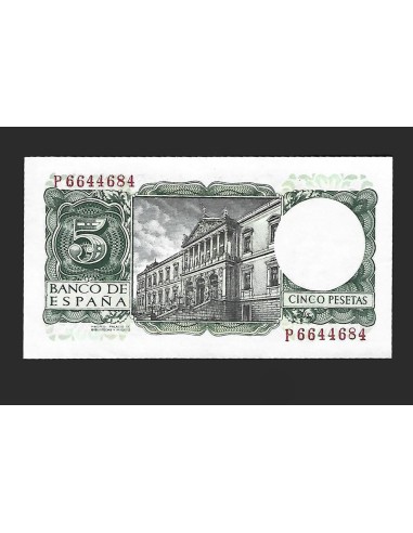 ESTADO ESPAÑOL 5 PESETAS 1954 SERIE P