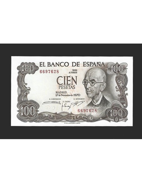 ESTADO ESPAÑOL 100 PESETAS 1970 SIN SERIE