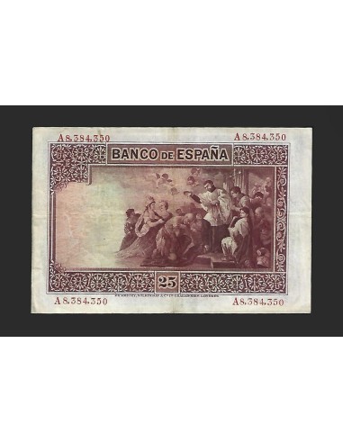 ALFONSO XIII - 25 Pesetas 1928 Serie A