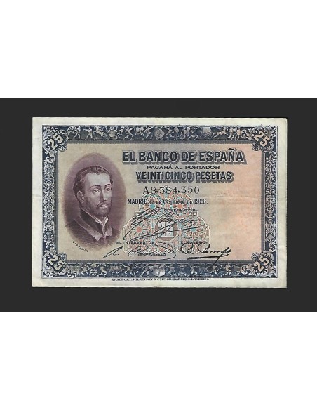 ALFONSO XIII - 25 Pesetas 1928 Serie A