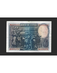 ALFONSO XIII 50 PESETAS 1928 SERIE A 2