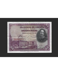 ALFONSO XIII 50 PESETAS 1928 SERIE A