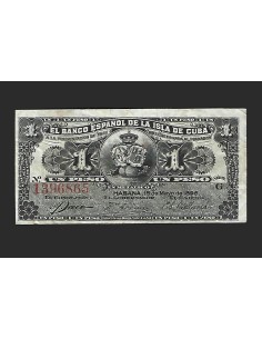 ALFONSO XIII - CUBA 1 PESO 1896