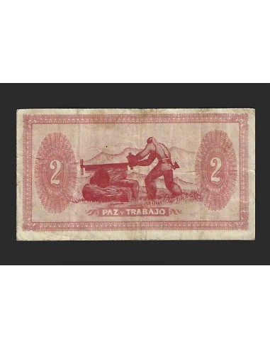 II REPÚBLICA ASTURIAS Y LEÓN 2 PESETAS 1936
