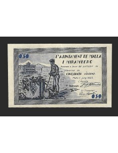 MALLA I MIRAMBERC (Barcelona) - 50 cèntims 1937
