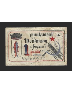 MONTMANY - FIGARO (Barcelona) - 1 pesseta 1937