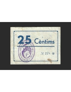 HOSTALETS DE PIEROLA (Barcelona) - 25 cèntims 1937 2