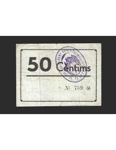 HOSTALETS DE PIEROLA (Barcelona) - 50 cèntims 1937 2