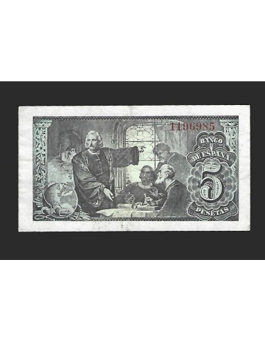 ESTADO ESPAÑOL - 5 PESETAS 1943 SIN SERIE