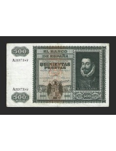 ESTADO ESPAÑOL - 500 PESETAS 09-01-1940 SERIE A