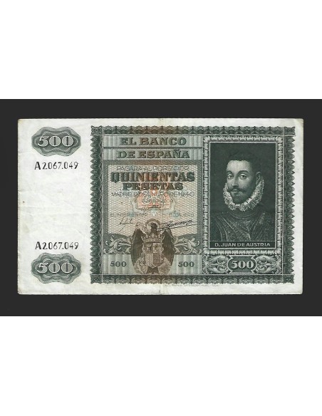 ESTADO ESPAÑOL - 500 PESETAS 09-01-1940 SERIE A