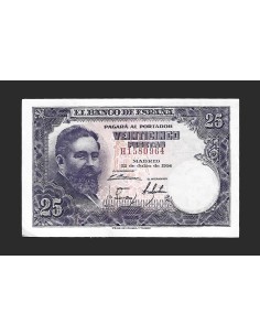 ESTADO ESPAÑOL - 25 PESETAS 1954 SERIE H