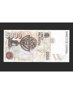 JUAN CARLOS I - 5000 PESETAS 1992  SERIE 1F 2