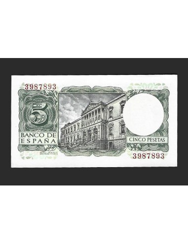 ESTADO ESPAÑOL - 5 PESETAS 1954 SIN SERIE