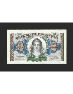 II REPÚBLICA HACIENDA - 2 PESETAS 1938