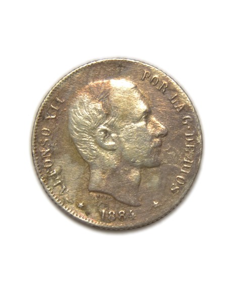 ALFONSO XII - 20 CENTAVOS 1884