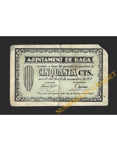 BAGA (Barcelona) - 50 cèntims 1937