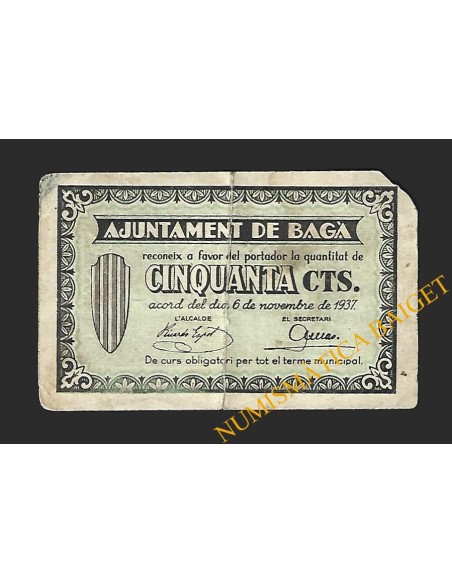 BAGA (Barcelona) - 50 cèntims 1937