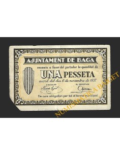 BAGA (Barcelona) - 1 pesseta 1937
