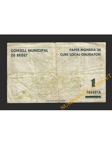 BEGET (Girona) - 1 pesseta 1937