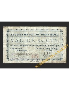 PERAMOLA (Lleida) - 50 cèntims 1937