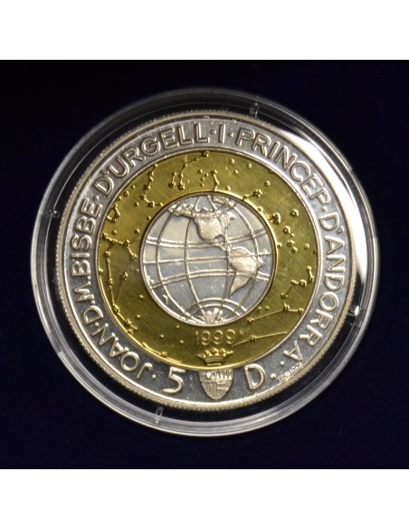 ANDORRA 1999  5 DINERS - MILENIO
