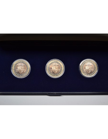 ANDORRA 1984 2 DINERS - (3 MONEDAS FAUNA)