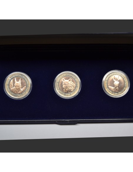 ANDORRA 1984 2 DINERS - (3 MONEDAS FAUNA)