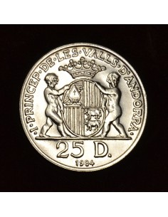 ANDORRA 1984 25 DINERS 2