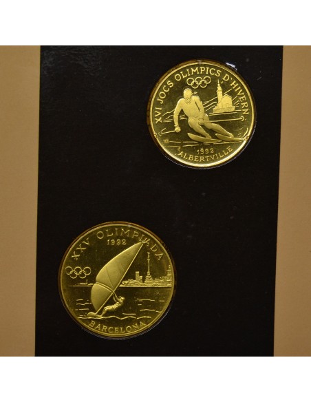 ANDORRA 1989 10 Y 20 DINERS - 2 MONEDAS OLIMPICAS