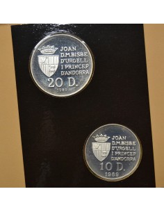 ANDORRA 1989 10 Y 20 DINERS - 2 MONEDAS OLIMPICAS 2