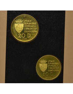 ANDORRA 1989 10 Y 20 DINERS - 2 MONEDAS OLIMPICAS 2