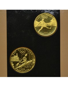 ANDORRA 1989 10 Y 20 DINERS - 2 MONEDAS OLIMPICAS