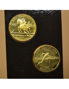 ANDORRA 1990 20 DINERS - 2 MONEDAS OLIMPICAS