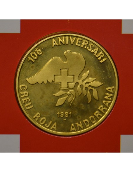 ANDORRA 1991 25 DINERS - CREU ROJA