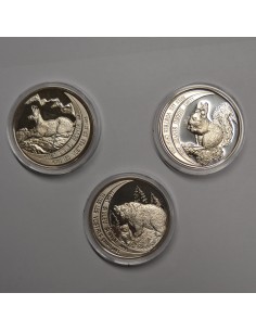 ANDORRA 1992 10 DINERS - FAUNA (3 MONEDAS) 2